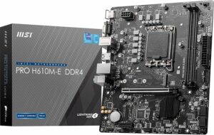 Carte Mère MSI PRO H610M-E DDR4