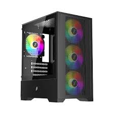 Boitier Mini Tour Micro ATX 1stPlayer Go2 RGB avec panneau vitré (Noir)