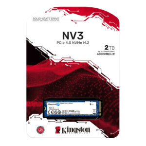 Kingston NV3 Gen4 NVMe M.2 SSD 2000Go – Jusqu’à 6000 MB/s