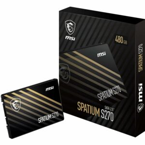 MSI SPATIUM S270 SATA 2.5" SSD 480Go – Jusqu’à 500 MB/s